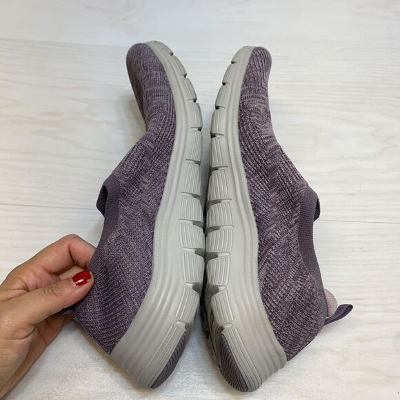 Skechers Women's Arch Fit Vista Inspiration Slip On Shoes Purple Size: 10 - Picture 3 of 10